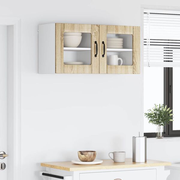 vidaXL Kitchen Cabinet 2 pcs Sonoma Oak 40 x 31 x 40 cm