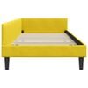 vidaXL Corner Bed Frame with Headboard Yellow 90 cm x 200 cm Velvet