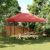 vidaXL Party Tent Folding Burgundy 279 x 410 x 315 cm Oxford Fabric
