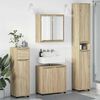vidaXL Bathroom Furniture Set Manual 4 pcs Sonoma Oak Engineered Wood
