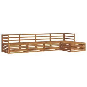 vidaXL Outdoor Sofa Set 5 pcs Natural Solid Acacia Wood
