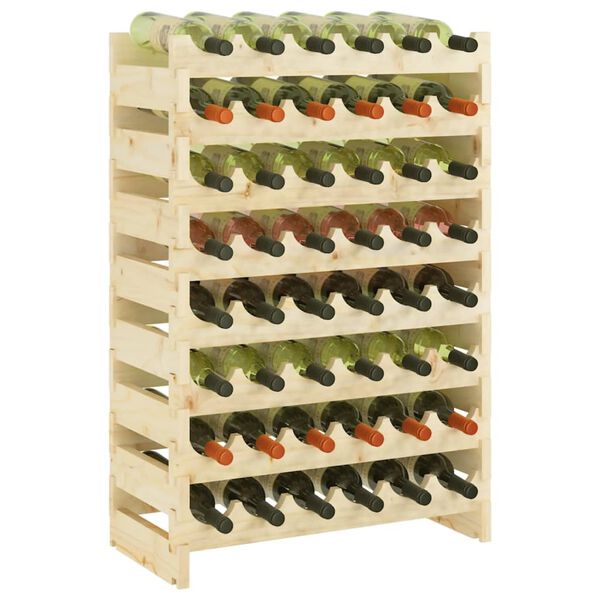 vidaXL Wine Rack 65x29x90 cm Solid Wood Pine