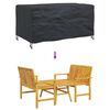vidaXL Furniture Cover Plain Black 150 x 90 x 75 cm 600D