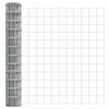vidaXL Euro Fence Silver 1.2 x 10 m Hot dip galvanized iron