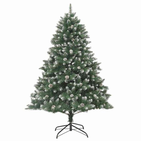 vidaXL Artificial Christmas Tree with Stand Green 126 x 126 x 180 cm