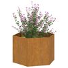 vidaXL Planter Rusty 60x60x45 cm Corten Steel