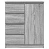 vidaXL Sideboard with Drawers Grey Sonoma 71x35x84 cm Engineered Wood