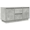 vidaXL TV Cabinet with LED Lights Concrete Grey 100x41x50 cm