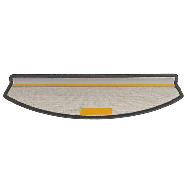 vidaXL Stair Mats 30 pcs 65x24x4 cm Dark Grey Half Round Large