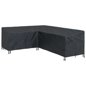 vidaXL Furniture Cover Black 260 x 210 x 80 cm 210D Oxford Fbric