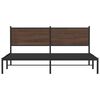 vidaXL Metal Bed Frame without Mattress Brown Oak 160x200 cm