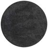 vidaXL Anti-slip Shaggy Rug Dark Grey 90 x 90 cm PP