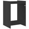 vidaXL Wash Machine Cabinet with Storage Black Oak 67.5 x 62 x 97 cm