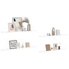 vidaXL Wall Shelf 4 pcs White Marble 115 x 9 x 3 cm Engineered Wood