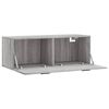 vidaXL Wall Cabinet Grey Sonoma 100x36.5x35 cm Engineered Wood