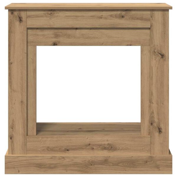 vidaXL Fireplace Surround Artisan Oak 90x30x90 cm Engineered Wood