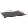 vidaXL Kitchen Countertop Black with Granite Texture 80x60x2.8 cm Engineered Wood