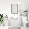 vidaXL Bathroom Cabinet High Gloss White 60x33x61 cm Engineered Wood