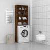 vidaXL Washing Machine Cabinet Brown Oak 64x24x190 cm