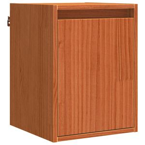 vidaXL Wall Cabinet Wax Brown 30 x 30 x 40 cm Solid Pine Wood