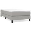 vidaXL Box Spring Bed Frame Light Grey Single Fabric (UK/IE/FI/NO only)