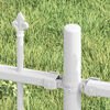 vidaXL Garden Fence White 240 x 165 cm Powder-coated steel