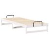 vidaXL Bed Frame White 80 x 220 cm Solid Pine Wood