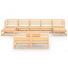 vidaXL 10 Piece Garden Lounge Set Solid Wood Pine