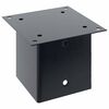 vidaXL Post Bases Square 12 pcs Anthracite 141x141 mm Powder-coated Steel