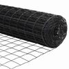 vidaXL Euro Fence Grey 0.4 x 10 m PVC-coated iron