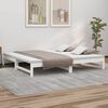 vidaXL Pull-out Day Bed without Mattress White 2x(100x200) cm