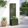 vidaXL Garden Privacy Screen Olive green 50 x 140 cm Cold-rolled steel