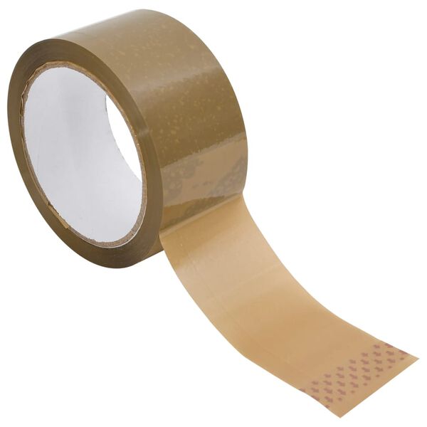 vidaXL Packaging Tape 72 pcs Brown 48 mm x 66 m