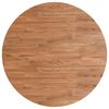 vidaXL Round Table Top Light Brown Ø70x1.5 cm Treated Solid Wood Oak