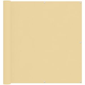 vidaXL Balcony Screen Sand 110 x 600 cm Oxford Fabric