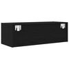vidaXL TV Cabinets 2 pcs Black Oak 80x31x25.5 cm Engineered Wood