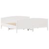 vidaXL Bed Frame without Mattress White 180x200 cm Super King Solid Wood Pine