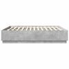 vidaXL Bed Frame without Mattress Concrete Grey 200x200 cm
