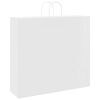 vidaXL Paper Bags 50 pcs with Handles White 54x15x49 cm