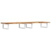 vidaXL Basin Shelf Wall Mounted Steel and Solid Wood Acacia