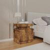 vidaXL Bedside Cabinet Smoked Oak 45x35x52 cm Engineered Wood