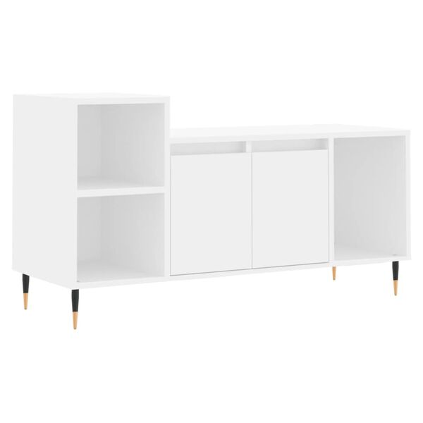 vidaXL TV Cabinet White 100x35x55 cm Engineered Wood