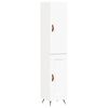 vidaXL Highboard White 34.5x34x180 cm Engineered Wood