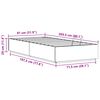 vidaXL Ottoman Bed Frame Wax Brown 80 x 200 cm Solid Pine Wood