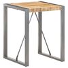 vidaXL Dining Table 60x60x75 cm Solid Rough Mango Wood