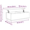 vidaXL Coffee Table 100x50x35 cm Solid Wood Pine