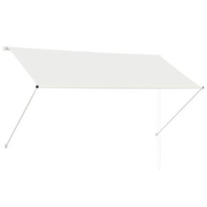 vidaXL Retractable Awning 250x150 cm Cream