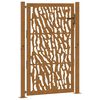 vidaXL Garden Gate 100x150 cm Weathering Steel Trace Design