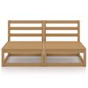 vidaXL Garden 2-Seater Sofa Honey Brown Solid Pinewood