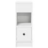 vidaXL Bedside Cabinet with Drawer White 25x31x66 cm